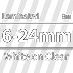 White on Clear / 12mm