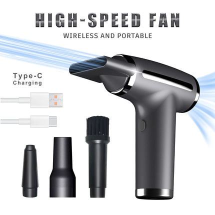 4 in 1 Wireless Hair Dryer Multifunctional Electric Air Duster Blower Travel Portable USB Rechargeable Negative Ions Blow Dryer