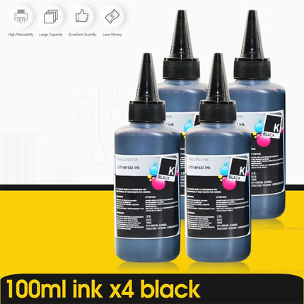 ALIZEO Universal Refill Ink Kit for Epson for Canon for HP for Brother Printer CISS Ink refillable printers dye Ink