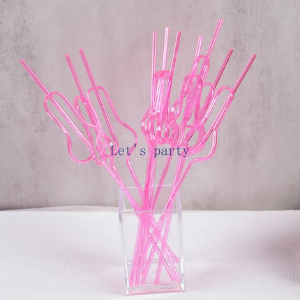 10Pcs Funny Penis Drinking Straws Bachelorette Hen Party Bridal Shower Favors Bride To Be Bar Straw Birthday Wedding Party Decor