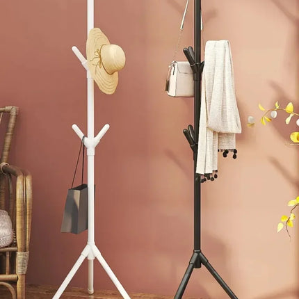 Clothes and Hats Rack Floor To Floor Bedroom Coat Hook Bedroom Vertical Tree Branch Shape Holder Hat Scarf Handbag Storage Hange