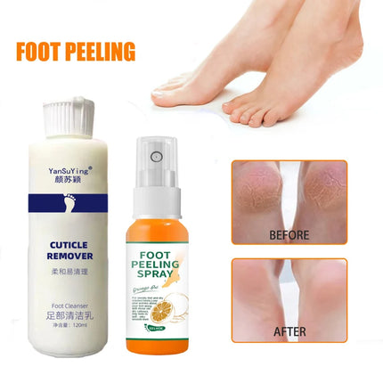 120ml Foot Exfoliator Softener 7 Seconds Remove Dead Skin & Calluses Foot Mask Anti-Cracked Heel Enhancer Nail Pedicure Kit