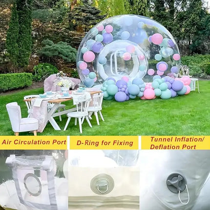 Inflatable Balloons Bubble House Outdoor 8.2/10FT Commercial Grade PVC Bubble Tent House With Blower Clear Bubble House Tent