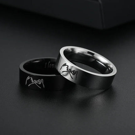 Titanium Steel Ring For Men Women Couple Ring Lovers Promise Ring Wedding Engagement Fashion Jewelry Brithday Gift Wholesale