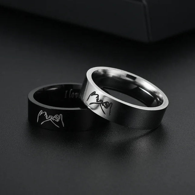 Titanium Steel Ring For Men Women Couple Ring Lovers Promise Ring Wedding Engagement Fashion Jewelry Brithday Gift Wholesale