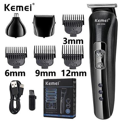 Kemei KM-1506 3 in 1 Electric Shaver USB Charging Hair trimmer Electric Rechargeable Nose Professional Shaving Machine