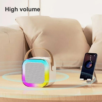 K12 Bluetooth Wireless Portable Speaker Multi-function Karaoke with 1-2 Microphone Music Player Karaoke Machine For Kids Adults