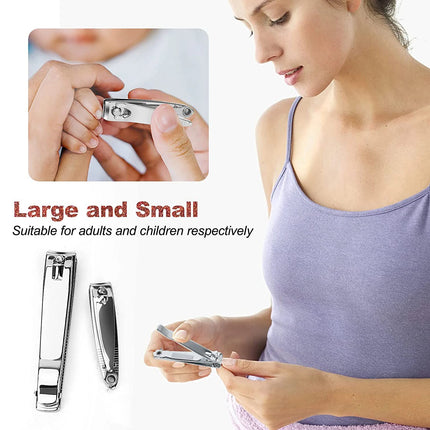 Nail Clipper,Premium Stainless Steel Fingernail and Toenail Clipper Cutters, Fingernail Clipper Cutters with Nail File Sharp.