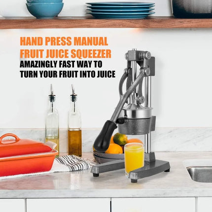 Commercial Heavy Duty Cast Iron Hand Press Manual Orange Citrus Lemon Lime Grapefruit Pomegranate Fruit Juice Squeezer Machine