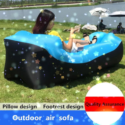 Inflatable Sofa Lazy Sofa Outdoor Portable Storage Picnic Camping Beach Music Festival Inflatable Lazy Mattress Inflatable Sofa