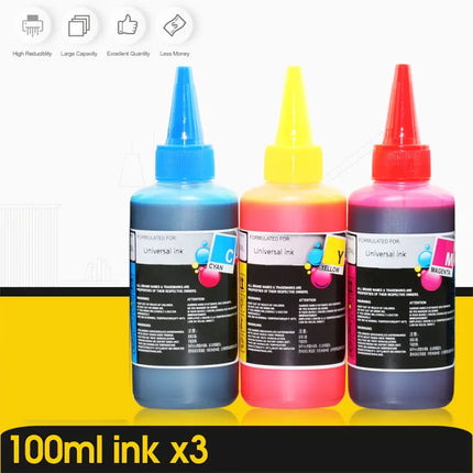 ALIZEO Universal Refill Ink Kit for Epson for Canon for HP for Brother Printer CISS Ink refillable printers dye Ink