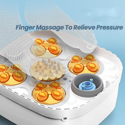 Electric Foot Spa Bath Massager Constant Temperature Heating Roller Massage Foldable Feet Washing Tub Relieve Fatigue Foot Care