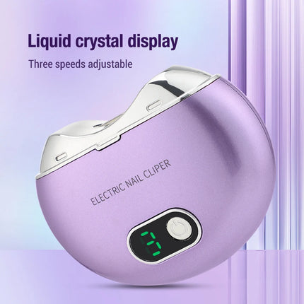 Electric Nail Clippers With Ultraviolet Light Rechargeable Mini Nail Trimming Machine Automatic Nail Trimmer Clipper Cutter