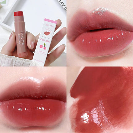 Cute Colored Lip Balm Moisturizing Lip Tint Long Lasting Waterproof  Lipstick Women Girls Lips Cosmetics Valentine's Day Gifts