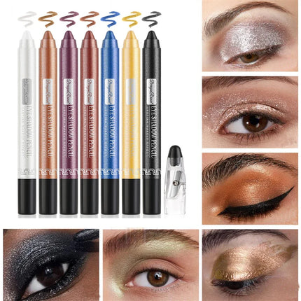 New Pearlescent Eyeshadow Pencil Glitter Silkworm Liner Pen Highlighter Long Lasting Matte Eye Shadow Stick Eyes Makeup Cosmetic