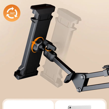 OUTMIX Bed Tablet Stand for 4-12.9 inches Phone Tablet Lazy Arm Bed Desk Tablet Mount Telescopic Support for iPad Mini Free Clip