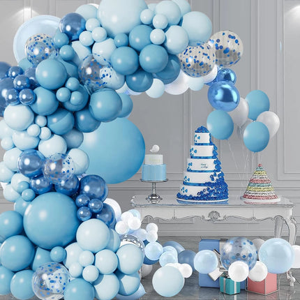 Blue Balloon Garland Arch Kit Happy Birthday Party Decorations Confetti Ballons Baby Shower Baloon Wedding Decor Globos