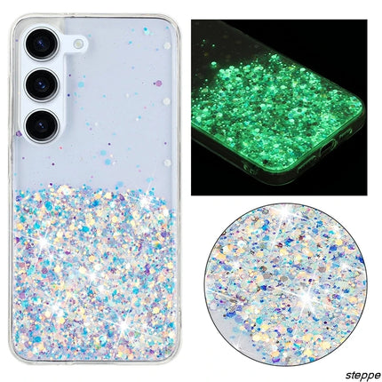 Night Glowing Glitter Phone Case For Samsung Galaxy S23 S24 Ultra S23 S24 Plus A54 A34 A25 A15 A35 A55 5G Anti Drop Back Cover