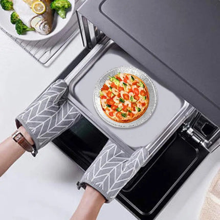 7'' Oil-proof Aluminum Foil Tin Box Air Fryer Disposable Paper Non-stick Steaming Basket Kitchen Baking Tool BBQ Drip Pan Tray