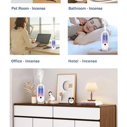 Rechargeable 5-mode aromatic diffuser essential oil aromatherapy machine timed air freshener bedroom living room bathroom