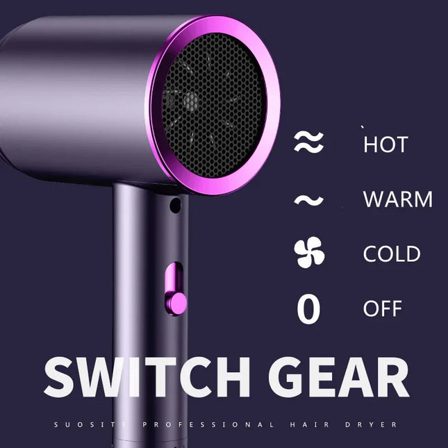 Constant Temperature Hair Dryer For Women Blue Light Negative Ion Professional Electric Hair Brush Quick Drying Low Noise Dryer