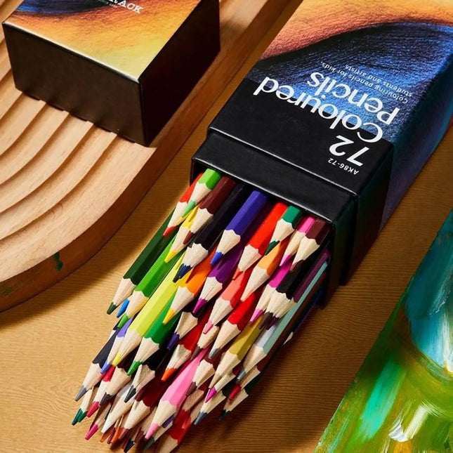 ARJTRACK Colors Pencils Professional Oil Wood Soft Watercolor Pencil For School Draw Sketch Art Supplies 12/24/48/72/120/160