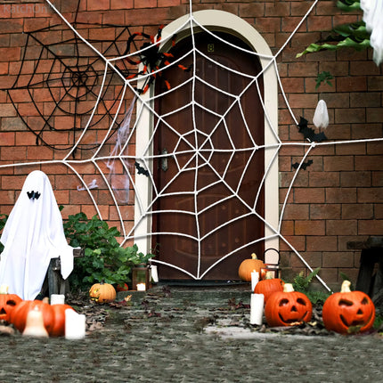 Halloween Spider Web Giant Stretchy Cobweb For Home Bar Haunted House Scary Prop Horror Yard Outdoor Halloween Party Decoration