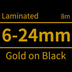 Gold on Black / 6mm