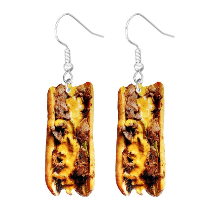 Cheesy Charm Foodie Drop Earrings Bouquet