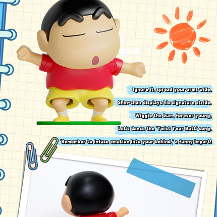 52TOYS BLIND BOX Crayon Shin Chan Dynamic Shin Life, Mystery Box, Collectible Wind-up Toy Desktop Decoration, Gift for Christmas