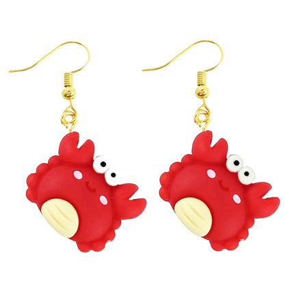 Funny Animal Resin Drop Earrings for Women - Whioo R Cute/Romantic Fashion Statement Piece