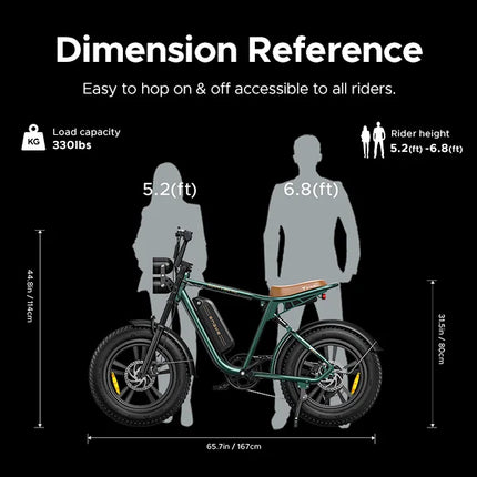 ENGWE 750W E-Bike Dual 48V Batteries 28MPH 150KM Range