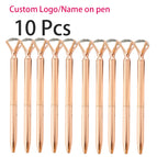 10 pcs rose gold / Black