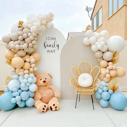 72.8 & 112inch Balloon Arch Kit Glod Stand Half Arch Balloon Stand with Base Balloon Arch Frame for Wedding Birthday Decorations