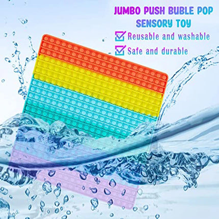 Big Size 30cm Rainbow Fidget Toys Push Bubble Anti Stress Toy Autism Needs Squishy Stress Reliever Toys For Kids Aнтистресс