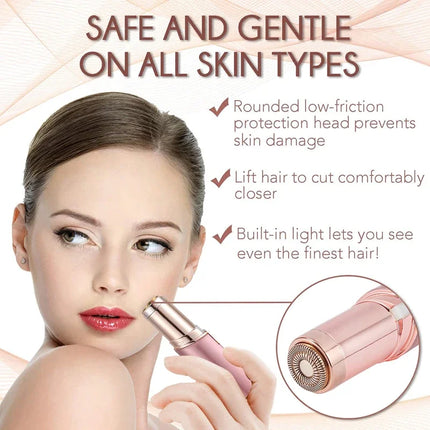 Epilator Face Hair Removal Lipstick Shaver Electric Eyebrow Trimmer Women Hair Remover USB Charging Mini Shaver Epilator