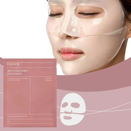 Bio Collagen Face Mask Shrink Pores Deep Hydrating Overnight Mask Moisturizing Refreshing Brightening Face Skin Care