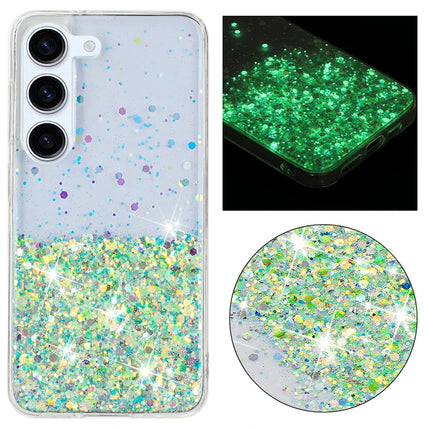 Night Glowing Glitter Phone Case For Samsung Galaxy S23 S24 Ultra S23 S24 Plus A54 A34 A25 A15 A35 A55 5G Anti Drop Back Cover