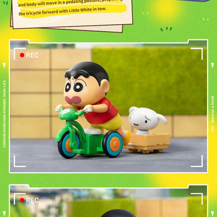 52TOYS BLIND BOX Crayon Shin Chan Dynamic Shin Life, Mystery Box, Collectible Wind-up Toy Desktop Decoration, Gift for Christmas