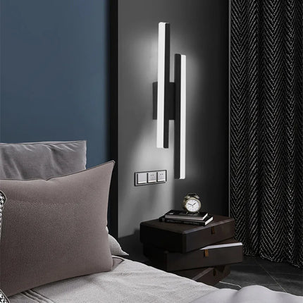 Modern LED Wall Lamps Simple Line Strip Wall Light Acrylic Indoor Sconce for Bedroom Living Room Home Decoration Corridor