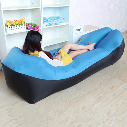 Inflatable Sofa Lazy Sofa Outdoor Portable Storage Picnic Camping Beach Music Festival Inflatable Lazy Mattress Inflatable Sofa