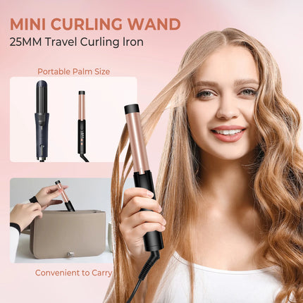 3 In 1 Ionic Hair Curler Straightener Professional Curling Iron Heated Hair Styling tool Anti-Scald Thermal iron Curl Wand