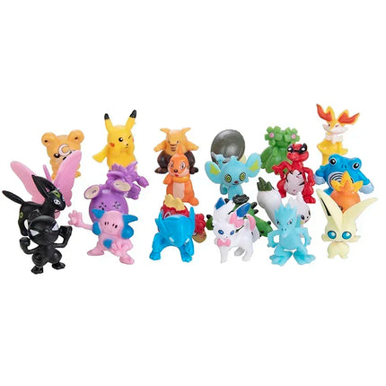 24-144pcs Pokemon Action Figure Pikachu Anime Model 2-3CM Ornamental Decoration Mini Model Doll Toy Kids Christmas Gifts