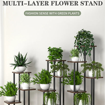 Plant Stand Stand For Flowers Wooden Storage Shelf 4/5/6 Tier Flower Shelf Planter Rack Indoor Display Stand Multiple Flower Pot