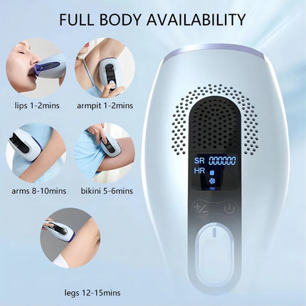 DEESS GP592 IPL Laer Hair Removal Ice Cooling Epilator Permanent Face Body Bikini Depilador Home Laser Unlimted Flash GP590