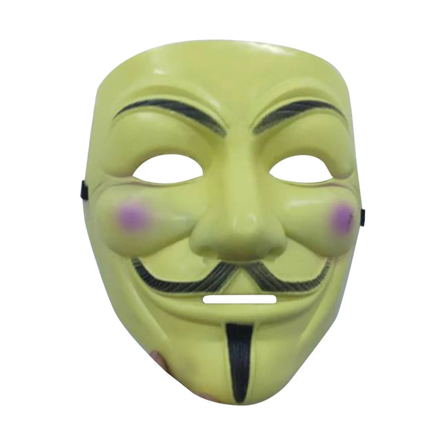 1/12 PCS Hackers Mask White V For Vendetta Halloween Face Mask Costume Cosplay Party