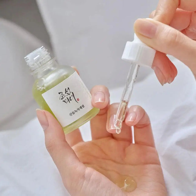 30ml Korean Green Tea Ginseng Rice Essence Hydrating Niacinamide Arbutin Moisturizing Liquid Ampere Serum Skin Care