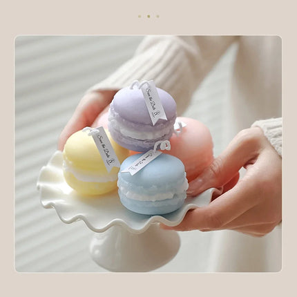 Macaroon Aromatherapy Candle Photo Prop Diy Birthday Gift Fragrance Candle Perfume Scent Creative Gift