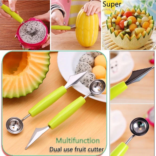 Kitchen Vegetable Carve Fruit Slicer Device Scoop Ballers Cutter Chop Gadgets