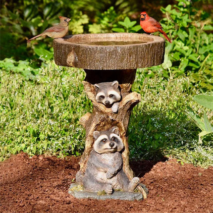 Garden animal resin bird feeder hummingbird bathtub outdoor decorative ornaments sculpture resin crafts.Outdoor decoration